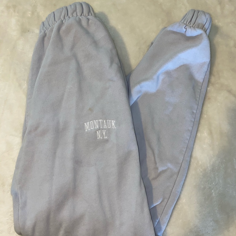 Montauk NY Brandy Melville Light Blue Sweatpants